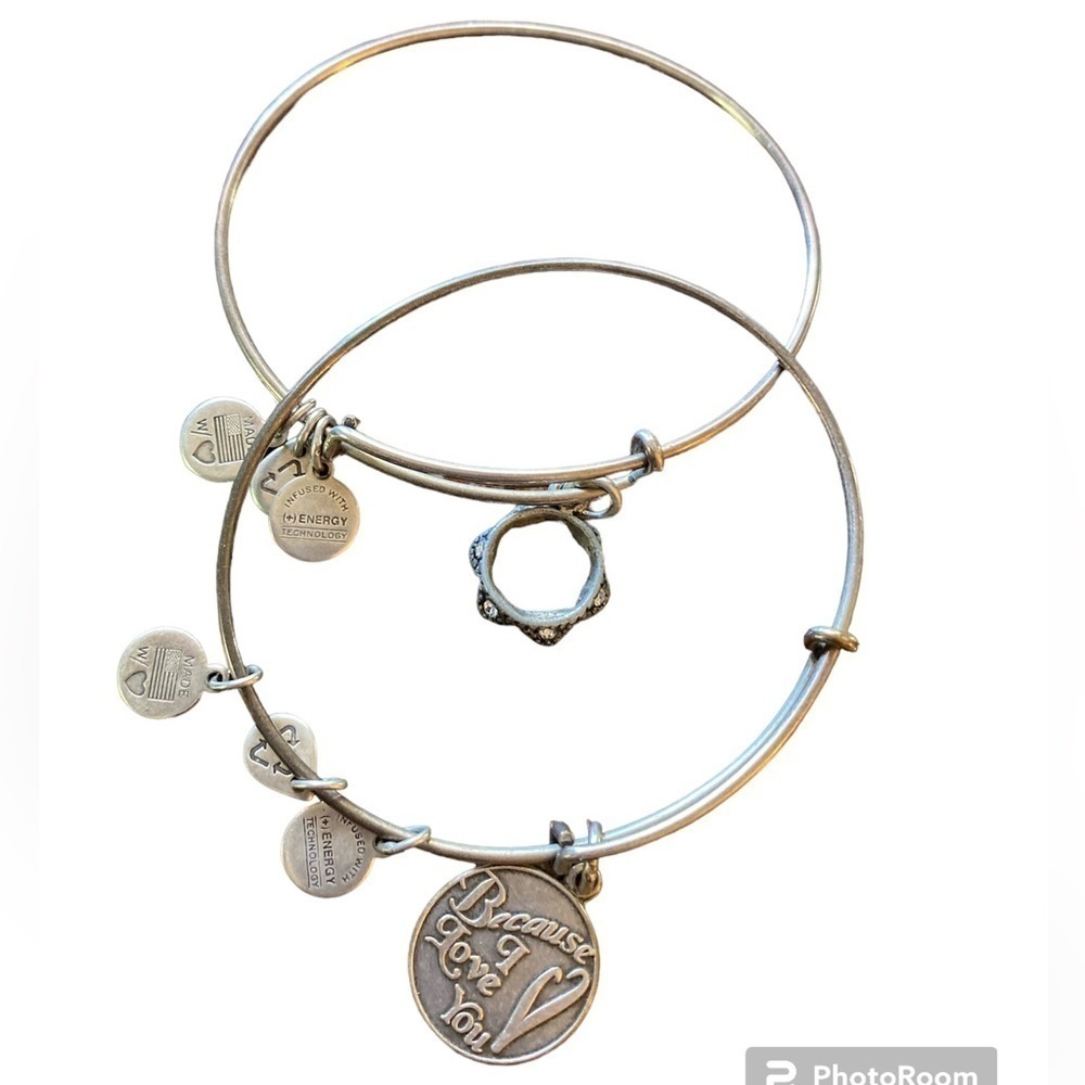 Alex & Ali Because I love you and crown bracelet set of 2.  #12 8